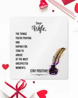 To my wife-Stay positive Love Knot Silver Necklace no-gift-wrap standard-box