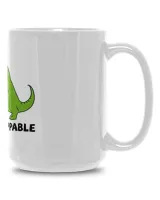 I Am... Unstoppable. A Short Story Everyday, Gift for Dad, Father's Day Gift, Birthday Gift Funny Dinosaur Mug, Mug For Dad