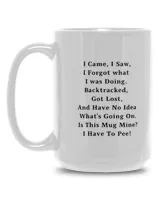 Personalized I Came, I Saw Mug