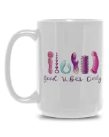 Good Vibes Only Sublimation Mug Template - Cricut Mug Press Sublimation Wrap White Mug 15oz white 15oz