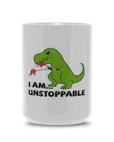 I Am... Unstoppable. A Short Story Everyday, Gift for Dad, Father's Day Gift, Birthday Gift Funny Dinosaur Mug, Mug For Dad