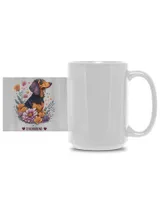 I Very Love Dachshund White Mug 15oz white 15oz