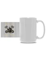 Riders Tuc Cafe Racer Mug White Mug 15oz white 15oz