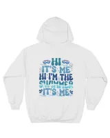 Swimmer shirt with saying "Hi it's me hi I'm the swimmer it's me" Unisex Premium Hoodie white s