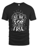 Let the sea set you free Men's Standard T-Shirt black s