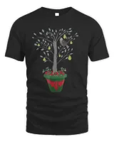 12 Days of Christmas Partridge in a Pear Tree Men's Standard T-Shirt black s