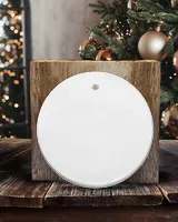Personalized Photo Mom Dad Memorial Cardinal Ornament ORN55 Circle Ceramic Ornament white one-side single
