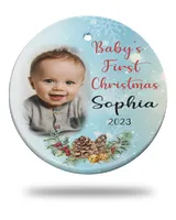 Circle Ceramic Ornament