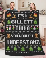 GILLETT-NT-XM17-01 Premium Mink Sherpa Blanket (60x80in) black 60x80in