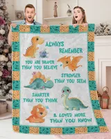 YOU ARE BRAVER BLANKET Premium Mink Sherpa Blanket (60x80in) white 60x80in