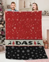 Personalized Christmas Blanket, Xmas Holiday Blanket, Custom Soft Cozy Sherpa Fleece Throw Blankets, Christmas Gift for Fbus00289 Das XMASBL03 Premium Mink Sherpa Blanket (60x80in) white 60x80in