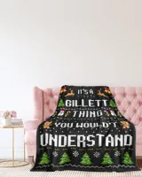GILLETT-NT-XM17-01 Premium Mink Sherpa Blanket (60x80in) black 60x80in