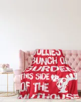 BURDEN-NT-XM14 Premium Mink Sherpa Blanket (60x80in) red 60x80in