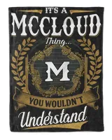 MCCLOUD-NT-B1 Cozy Plush Fleece Blanket (60x80in) black 60x80in