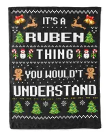 RUBEN-NT-XM17-01 Cozy Plush Fleece Blanket (60x80in) black 60x80in