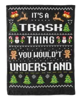 TRASK-NT-XM17-01 Cozy Plush Fleece Blanket (60x80in) black 60x80in