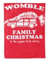 WOMBLE-NT-XM6-01 Cozy Plush Fleece Blanket (60x80in) red 60x80in