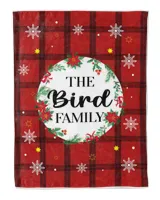 Merry Christmas Fleece Blanket, Personalized Christmas Blanket Gifts for Fbus00855 Bird XMASBL04 Cozy Plush Fleece Blanket (60x80in) white 60x80in