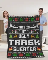 TRASK-NT-XM15-01 Cozy Plush Fleece Blanket (60x80in) black 60x80in