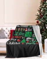 XU-NT-XM10 Cozy Plush Fleece Blanket (60x80in) black 60x80in