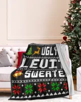 LEVITT-NT-XM15-01 Cozy Plush Fleece Blanket (60x80in) black 60x80in