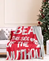BEAM-NT-XM14 Cozy Plush Fleece Blanket (60x80in) red 60x80in