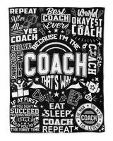 Blanket Gift for Coach Cozy Plush Fleece Blanket (30x40in) white 30x40in