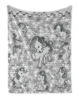Unicorn Sivler Glitter Cozy Plush Fleece Blanket (30x40in) white 30x40in