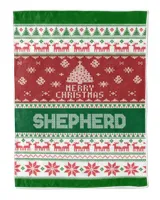 Merry Christmas Fleece Blanket, Personalized Christmas Blanket Gifts for Fbus04157 Shepherd XMASBL01 Cozy Plush Fleece Blanket (30x40in) white 30x40in