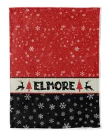 Personalized Christmas Blanket, Xmas Holiday Blanket, Custom Soft Cozy Sherpa Fleece Throw Blankets, Christmas Gift for Fbus02681 Elmore XMASBL03 Cozy Plush Fleece Blanket (30x40in) white 30x40in