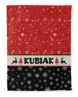 Personalized Christmas Blanket, Xmas Holiday Blanket, Custom Soft Cozy Sherpa Fleece Throw Blankets, Christmas Gift for Fbus08378 Kubiak XMASBL03 Cozy Plush Fleece Blanket (30x40in) white 30x40in