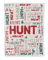 Personalized Christmas Blanket with Name, Custom Name Blanket for Baby, Custom Blanket with Christmas Tree, Christmas Gift for Fbus00445 Hunt XMASBL02 Cozy Plush Fleece Blanket (30x40in) white 30x40in