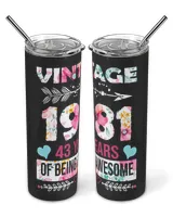1981 USA50 Skinny Tumbler black 20oz