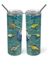 Skinny Tumbler Fishing Skinny Tumbler white 20oz