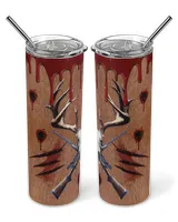 Skinny Tumbler Hunting Deer Skinny Tumbler white 20oz