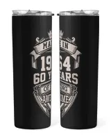 Made In 1964 , Years Of Being Awesome USA14 Skinny Tumbler black 20oz