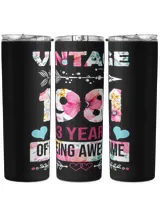 1981 USA50 Skinny Tumbler black 20oz