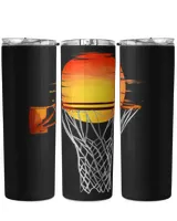 Funny Basketball Sun Goes Down Behind Basketball Hoop Basketball 2