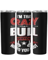 Fbus00383 Bull H55 Skinny Tumbler black 20oz
