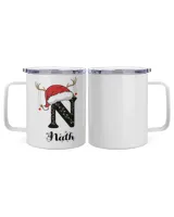 NATH Christmas Insulated Mug white 10oz