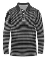 AOP Men's Long Sleeve Polo Shirt