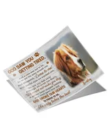 Personalized Custom God Saw You Getting Tired Dog Cat Pet Memorial Canvas Art Poster DC29 Satin Landscape Poster white 18x12in