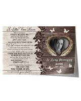 Personalized Custom A Letter From Heaven Memorial Canvas Art FC79 Satin Landscape Poster white 18x12in