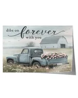 Dibs On Forever With You - Personalized Couple Canvas