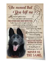 Personalized Custom Dog Pet Memorial Canvas DC17 Satin Portrait Poster white 12x18in