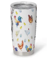 Custom Name Crazy Chicken Lady Full Printed Stainless Steel Tumbler (20oz) white 20oz Custom Name Crazy Chicken Lady Full Printed Stainless Steel Tumbler (20oz) white 20oz