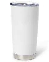 Personalized Cow Tumbler Just A Girl Who Loves Cows Full Printed Stainless Steel Tumbler (20oz) white 20oz