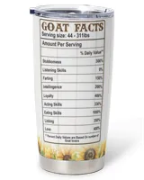 Personalized Life Is Better With Goats Sunflower Full Printed Stainless Steel Tumbler (20oz) white 20oz Personalized Life Is Better With Goats Sunflower Full Printed Stainless Steel Tumbler (20oz) white 20oz