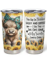 Personalized Highland Cow Tumbler