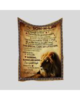 Personalized To My Son In Law Lion Sherpa Fleece Blanket T455 Cozy Plush Fleece Blanket